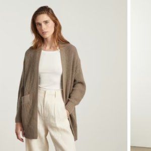 Everlane Oversized Cotton Ribbed Cardigan